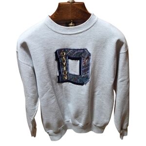 Vintage 90s University Of Dayton Paisley Crewneck Sweatshirt IAB BEDFORD S/M